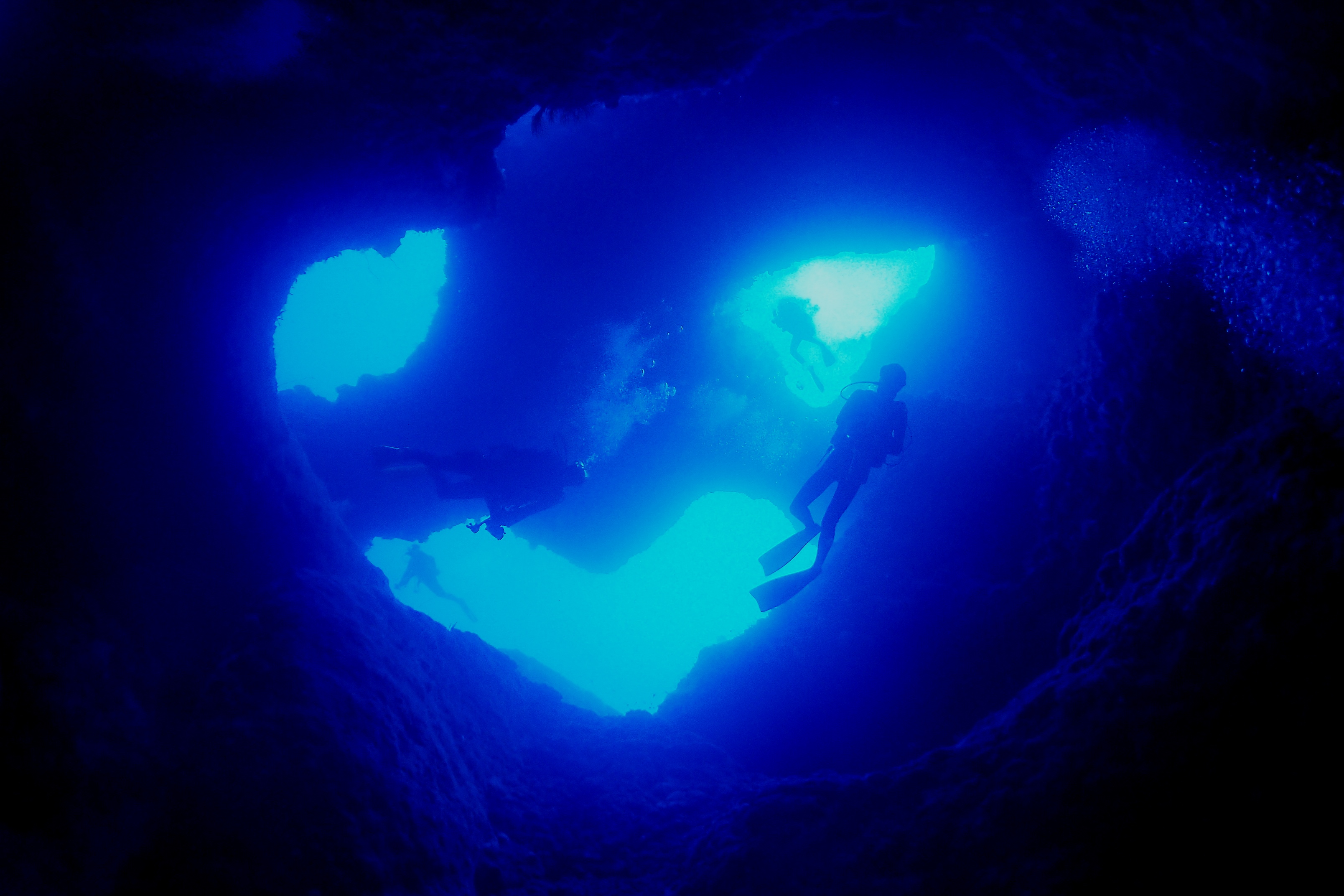 ボートファンダイビングの様子