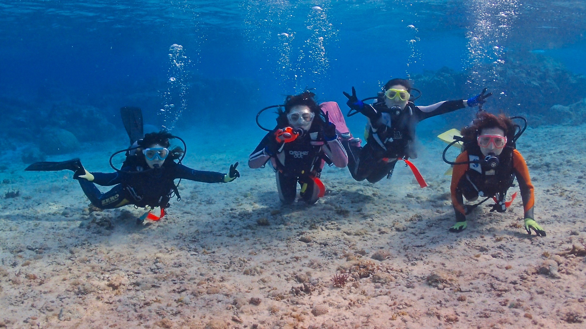 体験ダイビング後に眺める宮古島のサンセット
